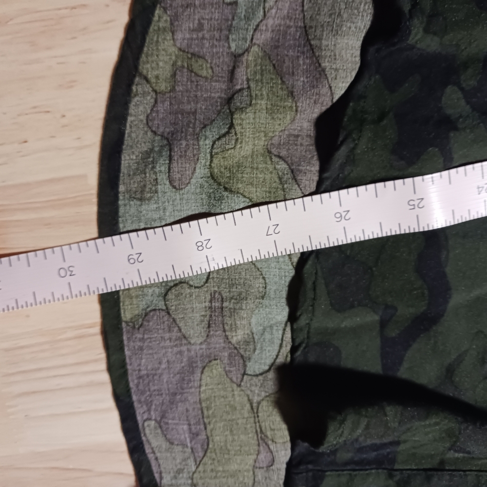 Torrid Camo Cap Sleeve Button Up Shirt Size 1X - Picture 8 of 9